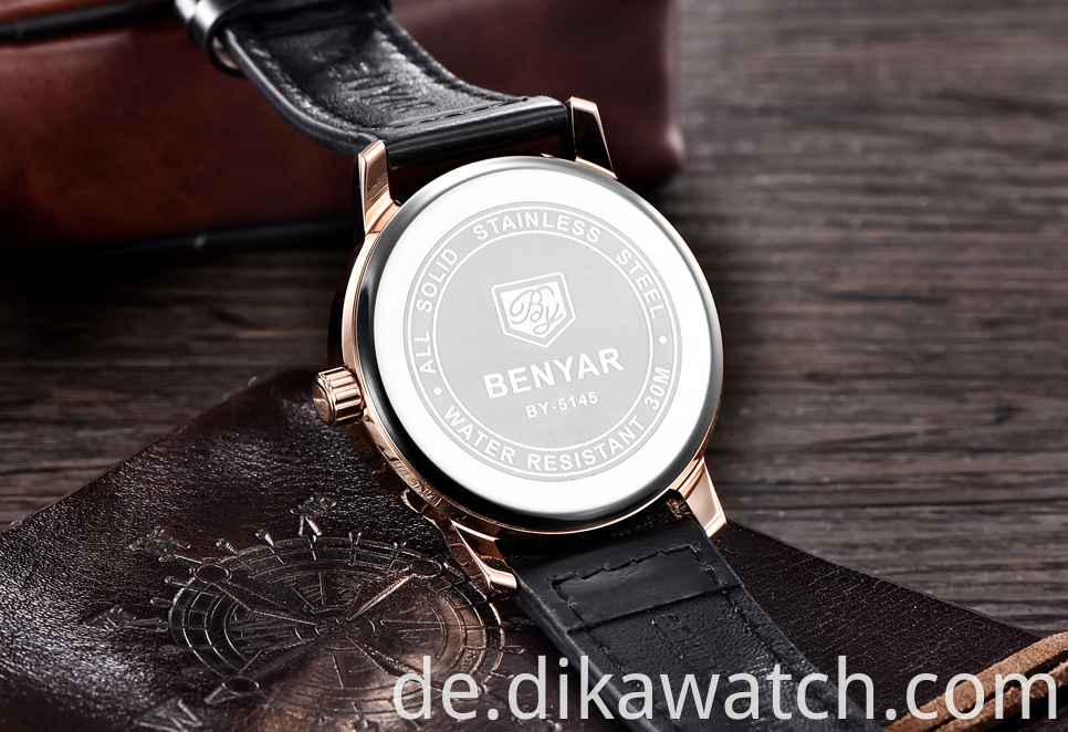 Neue Luxusmarke BENYAR Uhren Männer Leder Quarzuhr Reloj Hombre Sportuhr Fashion Week Datum Uhr Männlich relogio Masculino